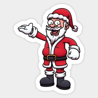 Friendly Santa Claus Sticker